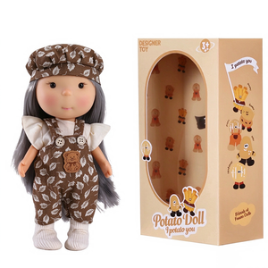 <span class=keywords><strong>Muñeca</strong></span> Reborn de Vinilo Suave de 24 CM, <span class=keywords><strong>Muñeca</strong></span> de Juguete con Vestido de Moda y Ropa Extraíble, Sombrero, Regalo de Cumpleaños y Navidad para Niños - Product Image 4