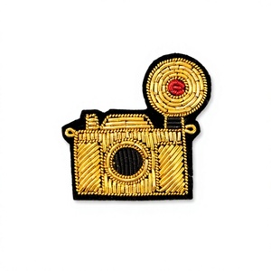 SILK EMBROIDERED BADGE CAMERA DESIGN - Product Image 1