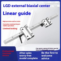 Riel de guía lineal de doble eje de aluminio con bloqueo SGR10 SGR15 SGR20, bloque deslizante de rodillos silencioso para CNC DIY y seguimiento de cámaras