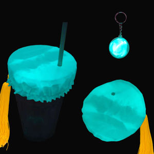 Couverture de boisson anti-pointes en tissu élastique de couleur personnalisée chouchous pour femmes couverture de boisson de boîte de nuit avec tasse de paille préservatif pour les boissons - Product Image 6