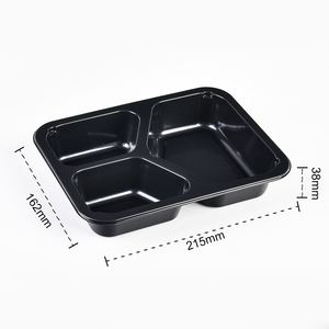 3 vano CPET ciotola da forno ovinable Takeway Packaging to Go vassoi per lo smaltimento contenitori per alimenti Airlin CPET vassoio - Product Image 3