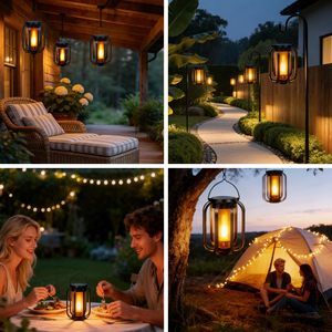 Luci Solari <span class=keywords><strong>da</strong></span> Giardino UBS, Lanterne Solari a Risparmio Energetico, Luce Solare <span class=keywords><strong>da</strong></span> Campeggio Impermeabile con Treppiede - Product Image 6