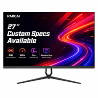 Monitor de Pantalla para PC de 27 Pulgadas, 180Hz, 1ms, 1K, 2K, FHD, QHD, Precio de Fábrica OEM ODM, para Juegos de PC y Oficina