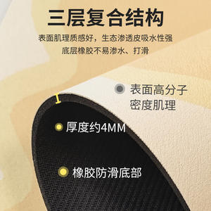 แผ่นรองก๊อกน้ำดูดซับน้ำเร็วรูปจระเข้ ทำจากดินไดอะตอมเมียซัส สำหรับอ่างล้างจานในครัว ผลิตจากโพลีเอสเตอร์ผสม - Product Image 3