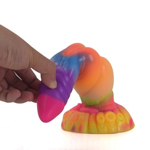 Glow-in-the-Dark Silicone Fantasy <b>Dildo</b> Silicone Material Glowing Penis for Night Use Providing Ultimate Comfort and Pleasure - Product Image 4