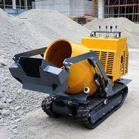 Livraison Gratuite - Prix Compétitif pour Camion Malaxeur à Béton Efficace pour Acheteurs Mondiaux - Mini Camion Malaxeur à Béton Autocargant sur Chenilles