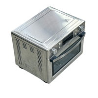 Four à convection électrique 11-20L en acier inoxydable avec friteuse à air intégrée, contrôle numérique et protection contre la surchauffe pour usage domestique