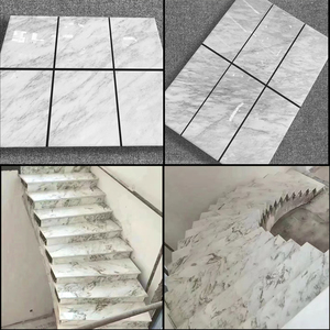 แผ่นหินอ่อนสีขาวสไตล์ตะวันออกสุดหรูปรับแต่งขนาดสำหรับเคาน์เตอร์ห้องครัวแผ่นผนังอ่างอาบน้ำหินอ่อนกระเบื้องปูพื้นบันได - Product Image 4