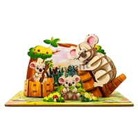 Puzzles créatifs éducatifs Montessori assemblage cartes postales jouets en bois puzzle 3d cadeau jouets puzzles bois jeux d'enfants pour enfants