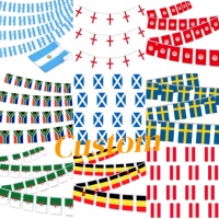 Drapeau de table personnalisé 2026 pour matchs de football mondial, drapeau multicolore à plusieurs poteaux, drapeau de table arc-en-ciel, logo personnalisé, taille personnalisée