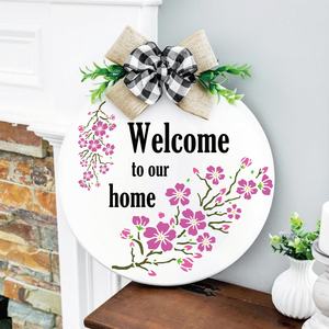 Pochoirs <span class=keywords><strong>de</strong></span> <span class=keywords><strong>fleurs</strong></span> <span class=keywords><strong>de</strong></span> <span class=keywords><strong>cerisier</strong></span>, pochoir <span class=keywords><strong>de</strong></span> <span class=keywords><strong>branche</strong></span> <span class=keywords><strong>de</strong></span> <span class=keywords><strong>fleurs</strong></span> <span class=keywords><strong>de</strong></span> pêche, pochoir A4 pour la peinture sur bois et mur - Product Image 2