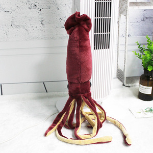 Peluche Calamar <span class=keywords><strong>de</strong></span> Mer Profonde Bourgogne, Poulpe Réaliste, Animal en Peluche Créatif, Poupée Vie Marine Sauvage, Cadeau Kawaii, Vente en Gros - Product Image 2