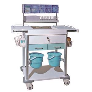 Chariot d'urgence hospitalier multifonctionnel Chariot médical à poignée en alliage d'aluminium Chariot d'allaitement en plastique ABS pour centre d'urgence - Product Image 2