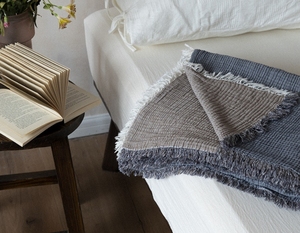 Double <span class=keywords><strong>couleur</strong></span> 4 couches gaze bébé couvertures d'emmaillotage mousseline 100% coton bio jeter 2 couleurs respirant gaze couverture avec pompon - Product Image 5