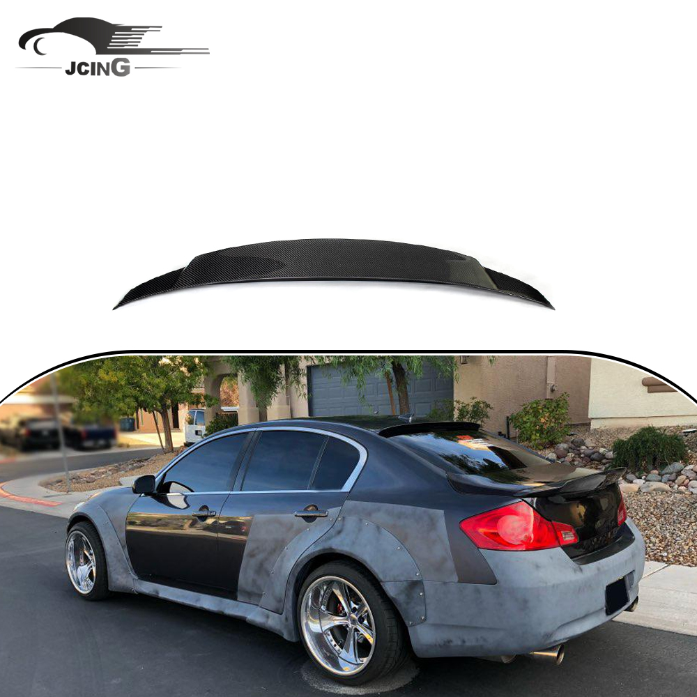 Комфорт, роскошный автомобильный спойлер G35 из углеродного волокна для Infiniti G25 G35 G37 2007-2013