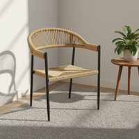 Chaise à bascule d'extérieur en rotin, best-seller, moderne, minimaliste, confortable, durable, légère, portable, avec accoudoirs, pour balcon
