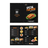 Personnalisé A2 A3 A4 A5 affiche commerciale/dépliant/dépliant/impression de menu vente en gros