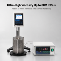 Viscosimètre Brookfield de laboratoire à haute viscosité 20-80 M Pa.s, testeur de viscosité numérique, four à 300°C, RS232, adhésif thermofusible