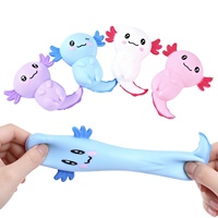 Bestseller transfrontalier Xiaohongshu : Jouet anti-stress en caoutchouc souple en forme de salamandre, à rebond lent, pour enfants de 3 ans et plus, Zhejiang