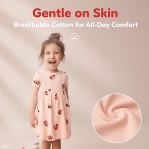 Set estivo da <span class=keywords><strong>bambina</strong></span> in 2 pezzi: grazioso <span class=keywords><strong>vestito</strong></span> a forma di coccinella + fermagli per capelli con fiocco a pois |   Set di Abbigliamento per Bambine - Product Image 3