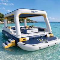 Grande plateforme flottante gonflable pour les activités nautiques commerciales, quai stable pour la plage et le lac