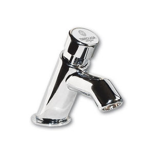 Grifo de Lavabo Temporizado con Cuello de Cisne Antivandálico, Apertura en 10 Segundos - Product Image 1