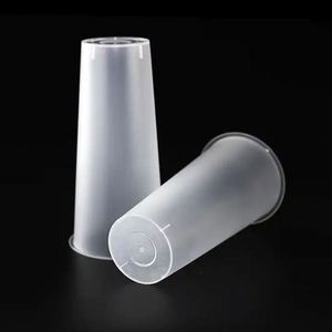 Gobelets en plastique PP jetables de haute qualité avec logo personnalisé, 22 oz (700 ml), 90 mm, pour bubble tea et jus, avec couvercles - Product Image 4