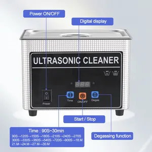 Limpiador Ultrasónico para Relojes, Uñas, Dentaduras Postizas, Gafas, Joyas, Retenedores Dentales, Limpiador Ultrasónico Portátil de 800 ml para el Hogar e Industrial - Product Image 3