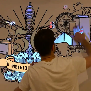 Projecteur mural interactif, jeux vidéo de projection, jeux interactifs d'amusement intérieur pour enfants - Product Image 1