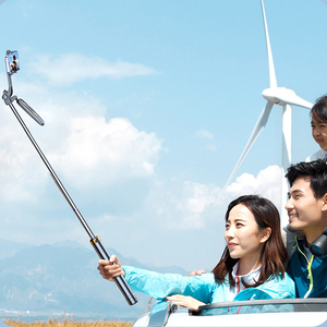 Cầm tay Gimbal Selfie Stick 1.8m dễ dàng mang theo chân máy hợp kim nhôm Bluetooth Selfie Stick - Product Image 2