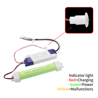 Lumière d'urgence LED 220V, conversion, autonomie de 3 heures, 5-30W, intérieur, plastique, pour la maison, supermarché, aluminium, acier, batterie au lithium