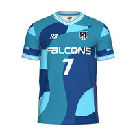 Maillots de football colorés personnalisés conception d'impression par sublimation respirant maillot de football sportif à séchage rapide