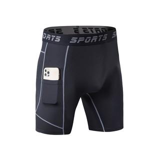 Quick Dry Compression Fitness Shorts Breathable Sports <b>Pants</b> With Pockets Runni - Product Image 1