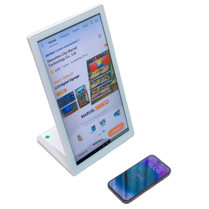 Système de commande d'affichage numérique vertical en forme de L avec écran tactile de 10,1 pouces, sur pied, pour intérieur, Android, animation, texte, prise en charge du SDK - Product Image 4