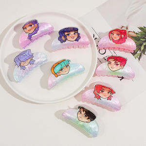 Niedliche Dämonen-Mädchen Haaraccessoires Kpop Hexenjagd Cartoon-Charakter Krallen-Acryl-Kopfschmuck - Product Image 1