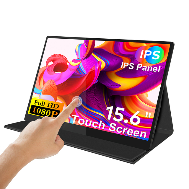 15.6 Inch Gaming Laptop Screen Extender Dual Portable Monitor One-Line Projecting Type C Ports Used Travel Laptop Computer