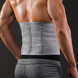 Cinturón deportivo ajustable <span class=keywords><strong>para</strong></span> la <span class=keywords><strong>espalda</strong></span>, cinturón de soporte de madera <span class=keywords><strong>para</strong></span> la cintura transpirable <span class=keywords><strong>con</strong></span> malla perforada <span class=keywords><strong>para</strong></span> hombres y mujeres, disco herniado, ciática, <span class=keywords><strong>escoliosis</strong></span> - Product Image 1