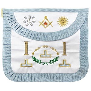 Delantal de maestro venerable masónico Ropa de rito tradicional francés - Product Image 1