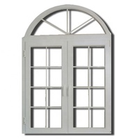 Ventanas de Media Luna con Arco Superior de Aluminio y Ventana Fija en la Parte Superior