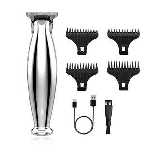 Regolabarba Ricaricabile Multifunzione con Corpo in Metallo, Potente e Compatto, con 4 Guide di Limite, Tipo-C, per <span class=keywords><strong>Barbiere</strong></span> - Product Image 2