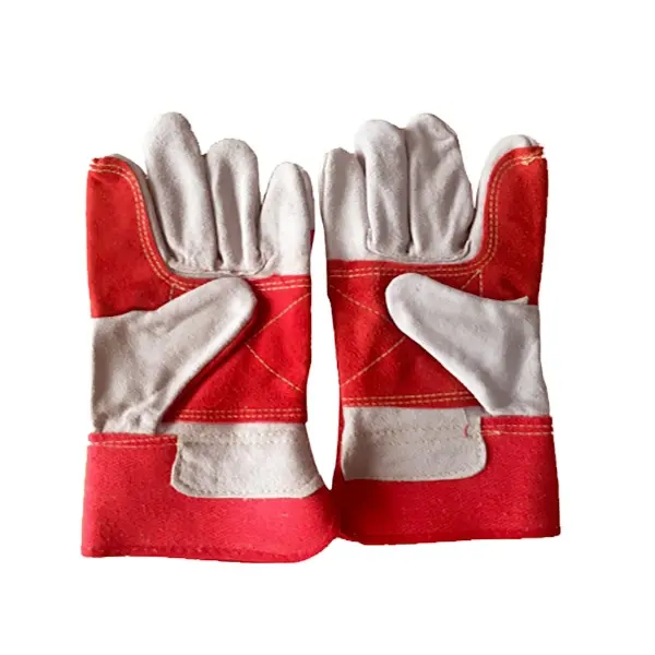 Wholesale manufacture AB grade leather Safety Construction welding Worker gloves
