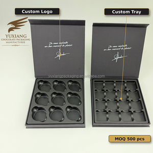 Caja de Regalo de Chocolate de Lujo Personalizada con Bandeja de Plástico de Grado Alimenticio, Caja Rígida Vacía para Bombones, del Fabricante de Empaques - Product Image 3