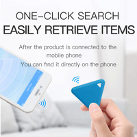 Traceur intelligent Bluetooth triangulaire pour e-commerce, compatible iOS, avec positionnement en temps réel, dispositif anti-perte, porte-clés, pour sacs et animaux de compagnie, en ABS