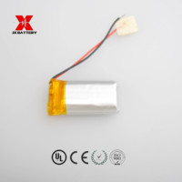 Batterie Lipo Pouch Cell 3.7V 450mAh JP101630 avec PCB 10x16x30mm 500 Cycles