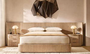 طاولة بجانب السرير من خشب البلوط الأمريكي الصلب MYHOME 2025، خزانة ليلية مغلقة بتصميم عصري فاخر لغرفة النوم، تصلح كأثاث منزلي - Product Image 6