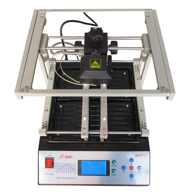 Puhui T-890 BGA Rework Station for Notebook Computer Motherboard Repair Chips Electronic Reballing Station Infrared Curve Welder