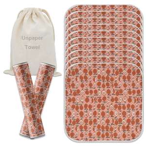 Paño de limpieza orgánico para bebés sin papel ecológico, servilletas de té lavables, toalla sin papel reutilizable para Cocina - Product Image 2