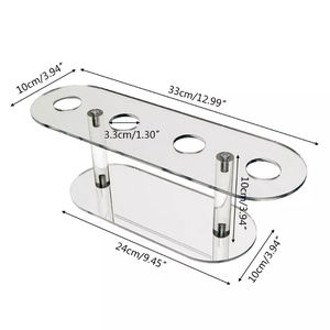 Bandeja de soporte de cono de helado acrílico de 4 agujeros personalizada de fábrica, soporte de exhibición de rollo de Sushi PMMA, estante organizador de superficie pulida - Product Image 4