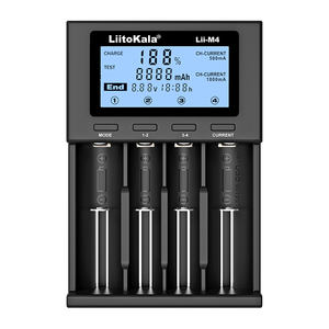 Original LiitoKala Lii-M4 4 Steckplatz 5V 2A LCD-Display Universal Smart Charger Test kapazität 26650 18650 21700 AA AAA Batterie ladegerät - Product Image 1