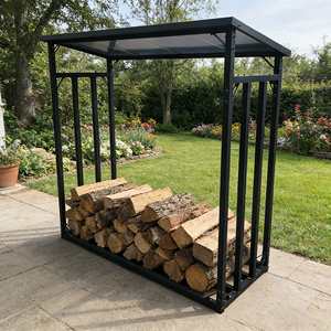Support à bûches en métal résistant aux intempéries, antirouille, grande capacité, organisateur <span class=keywords><strong>de</strong></span> <span class=keywords><strong>bois</strong></span> pour la maison, le jardin, la terrasse, le foyer, support à <span class=keywords><strong>bois</strong></span> <span class=keywords><strong>de</strong></span> <span class=keywords><strong>chauffage</strong></span> - Product Image 1